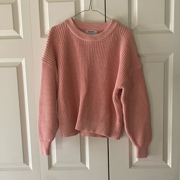 Old Navy Sweaters - Old Navy women’s knit sweater medium pink casual 100% cotton